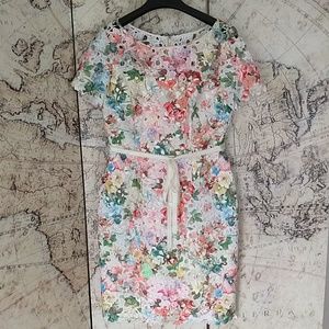 Tahari Floral Lace dress